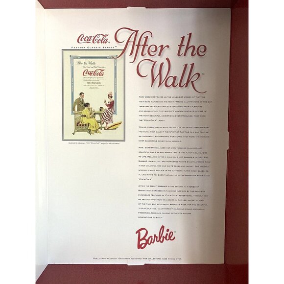 Barbie Coca-Cola After The Walk Collector Edition 2nd In the Series 1997 - Picture 10 of 11